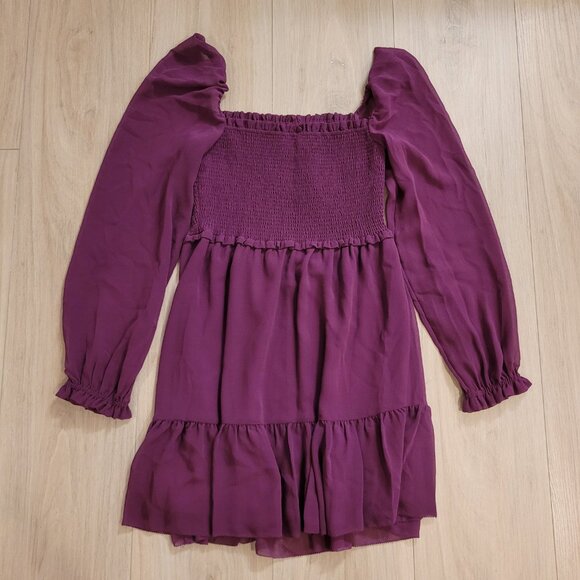 NWT WILFRED | Aritzia Tempest Chiffon Tiered Mini Dress | Sz. XS - Picture 11 of 11